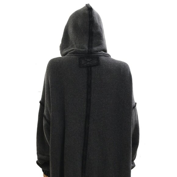 Free People We The Free Stand Up Hoodie Top Oversized Pullover Solid L 276612 - Picture 10 of 11